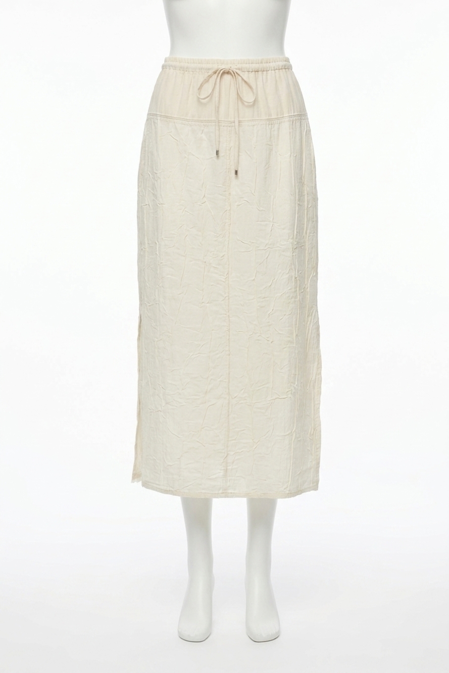 NEW SIMKHAI huxen midi skirt in white multi